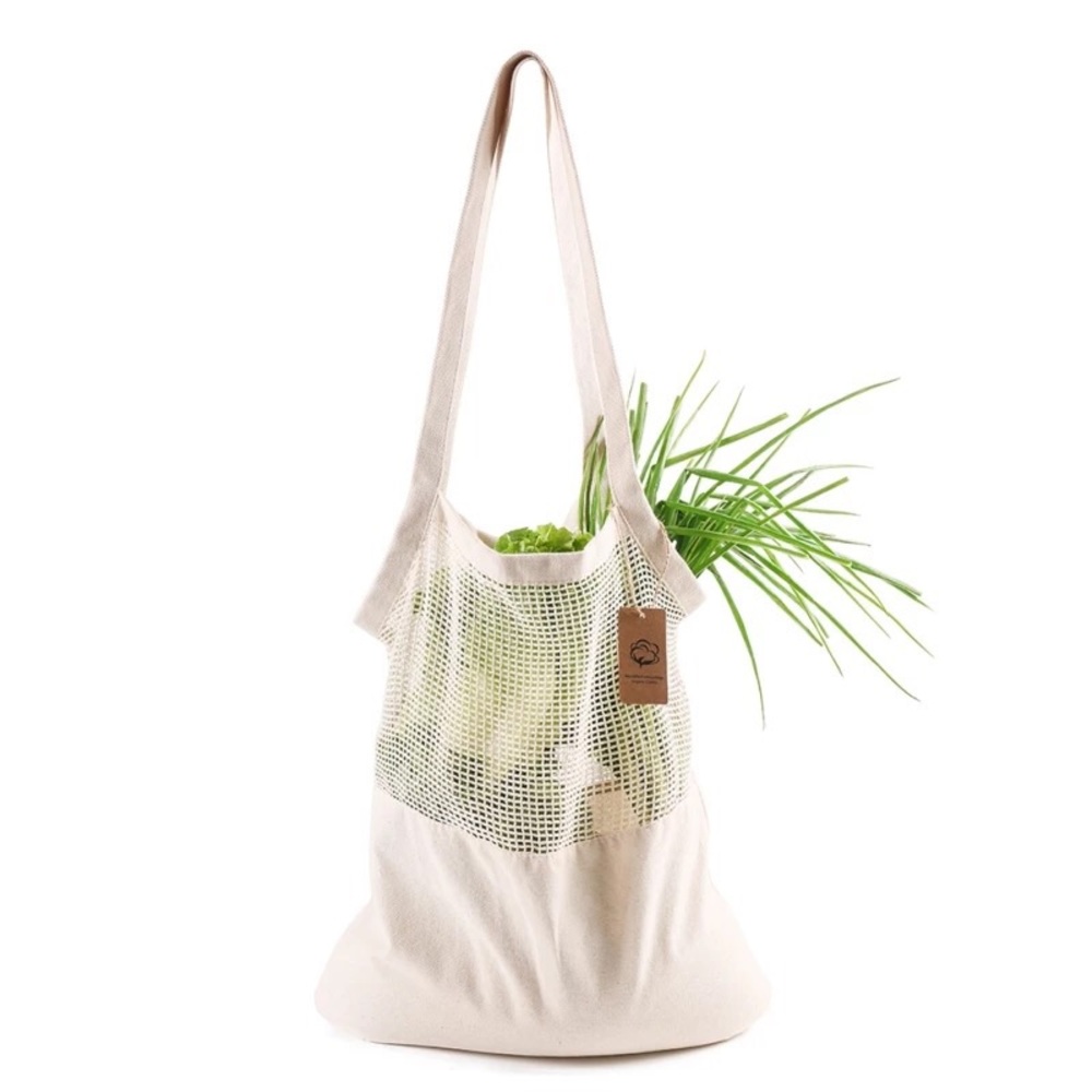 Tote mesh net Multi-use bag shopping grocery beach